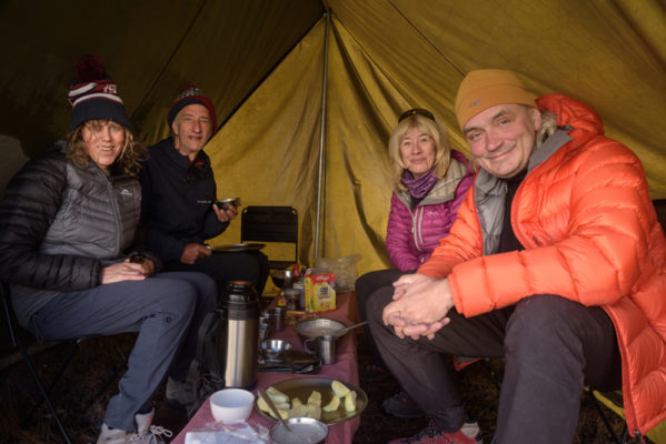 Miri Albahari, her husband David Godman, Geraldine Westrupp and Martin Sammtleben